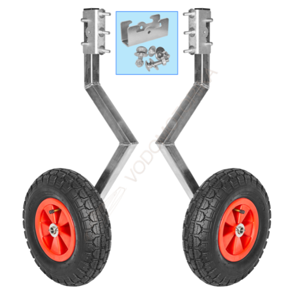 Колеса транцевые Горизонт BS-330ND (ZN) (оцинковка, быстросъемные, под надувное дно)