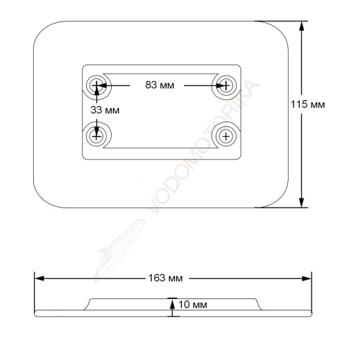 Адаптер для установки крепления CFMT303 на надувную лодку CFMT311B