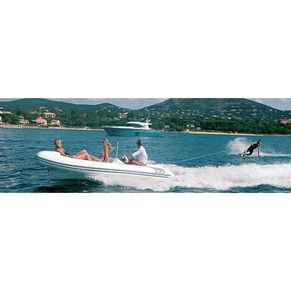 Лодка надувная AVON (ZODIAC) SeaSport Jet 380 ( бело-серая )