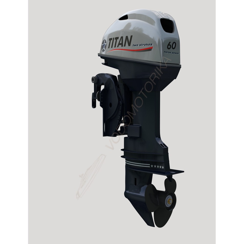Лодочный мотор TITAN TW60AERDL 60 л.с. двухтактный