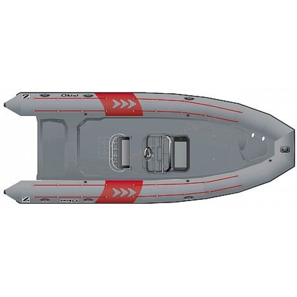 Лодка надувная ZODIAC PRO 750 NEO хайпалон-неопрен ( серая )