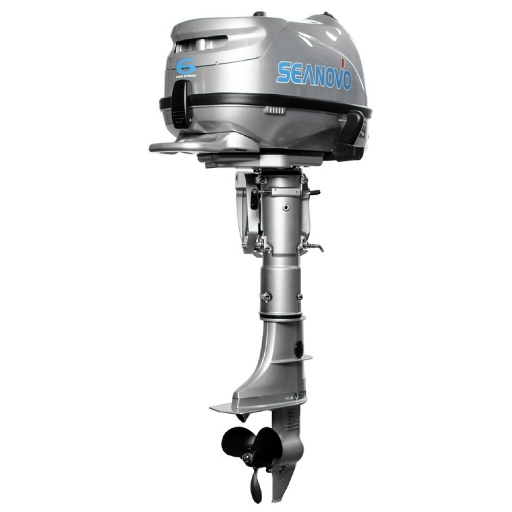 Лодочный мотор SEANOVO SNF6HL 6 л.с. четырехтактный (с баком 12л)
