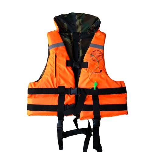 Двухсторонний спасательный жилет Капитан 65 кг ГОСТ
