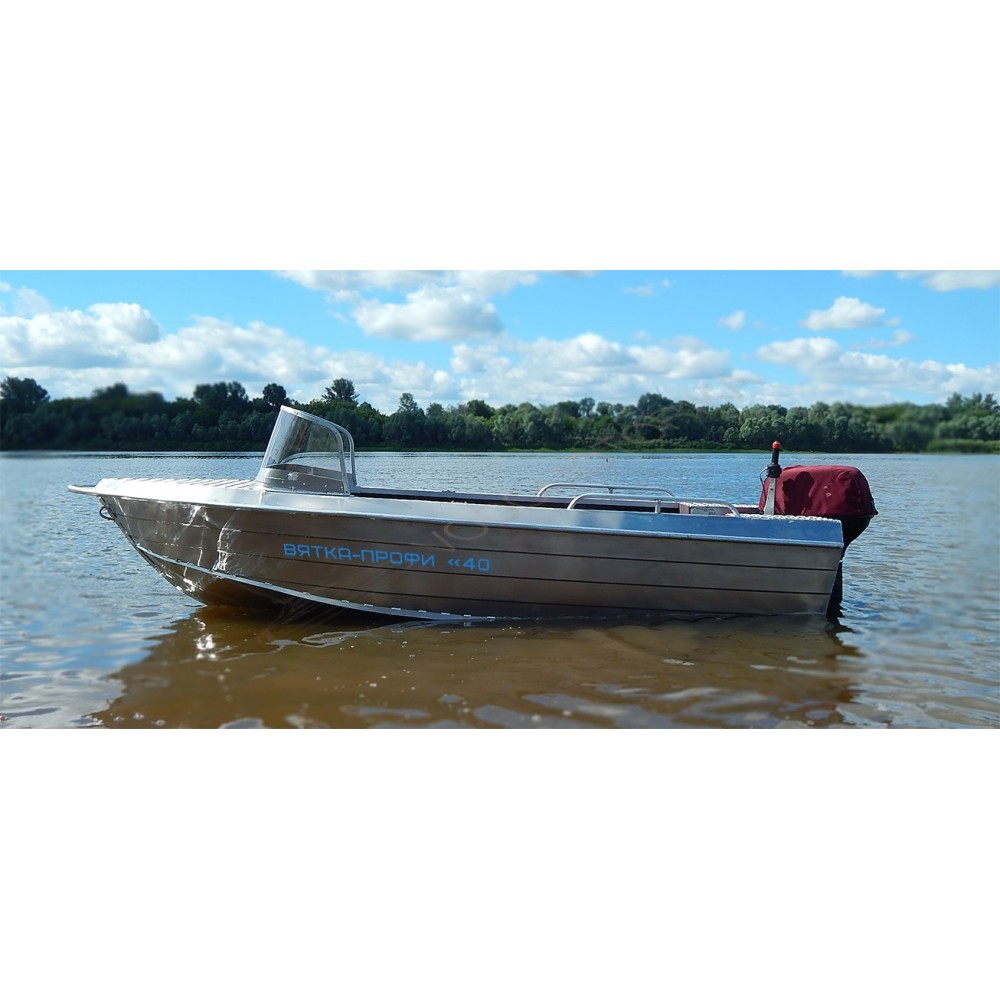 Алюминиевая моторно-гребная лодка Вятка Профи 40