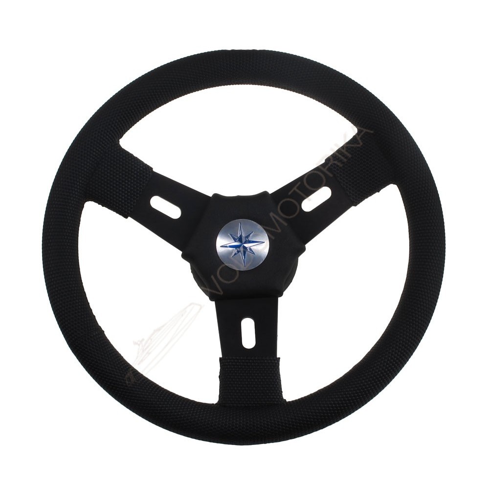 Рулевое колесо ELBA обод и спицы черные д. 300 мм Volanti Luisi