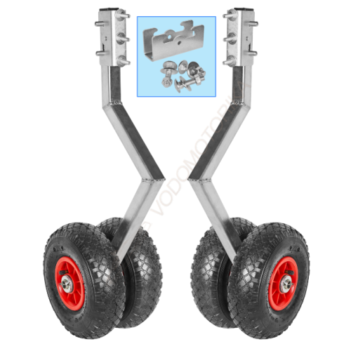 Колеса транцевые Горизонт BSU-260ND (ZN) (оцинковка, быстросъемные, усиленные, под надувное дно)