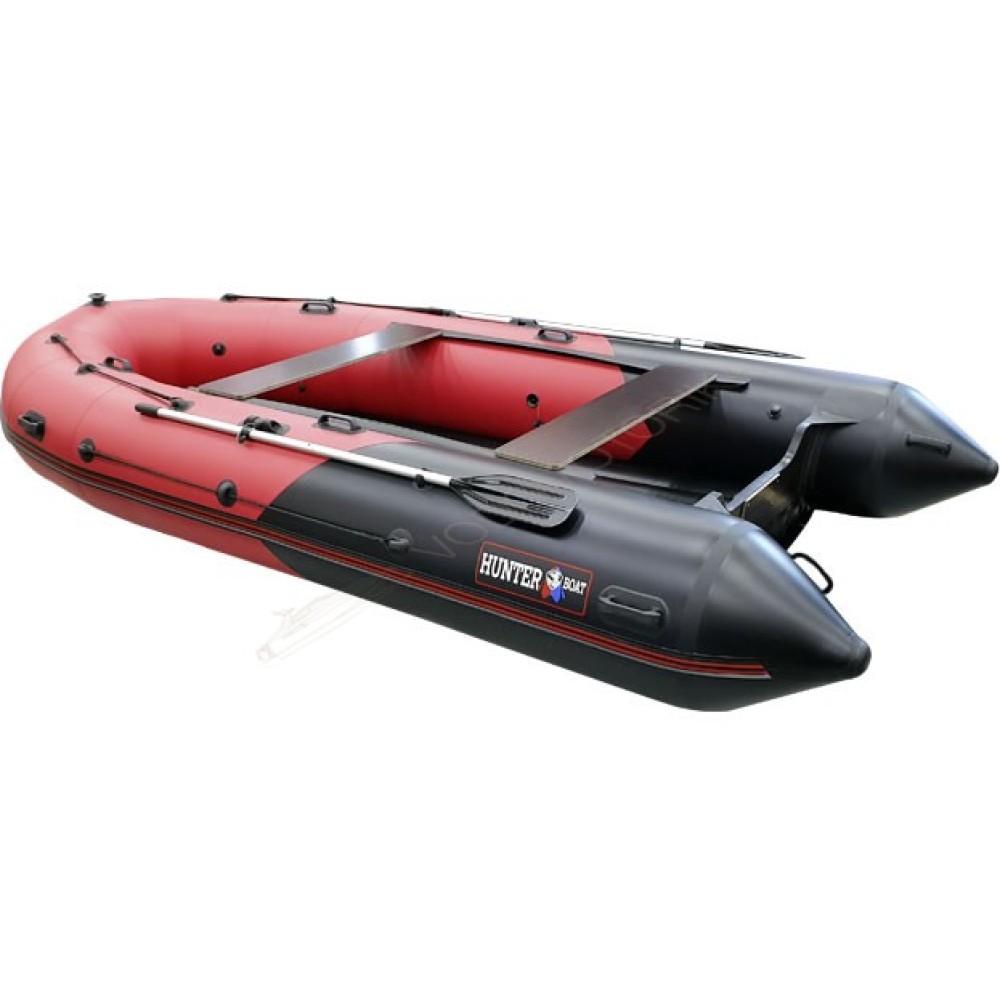 Надувная лодка Хантер 420 ПРО надувное дно