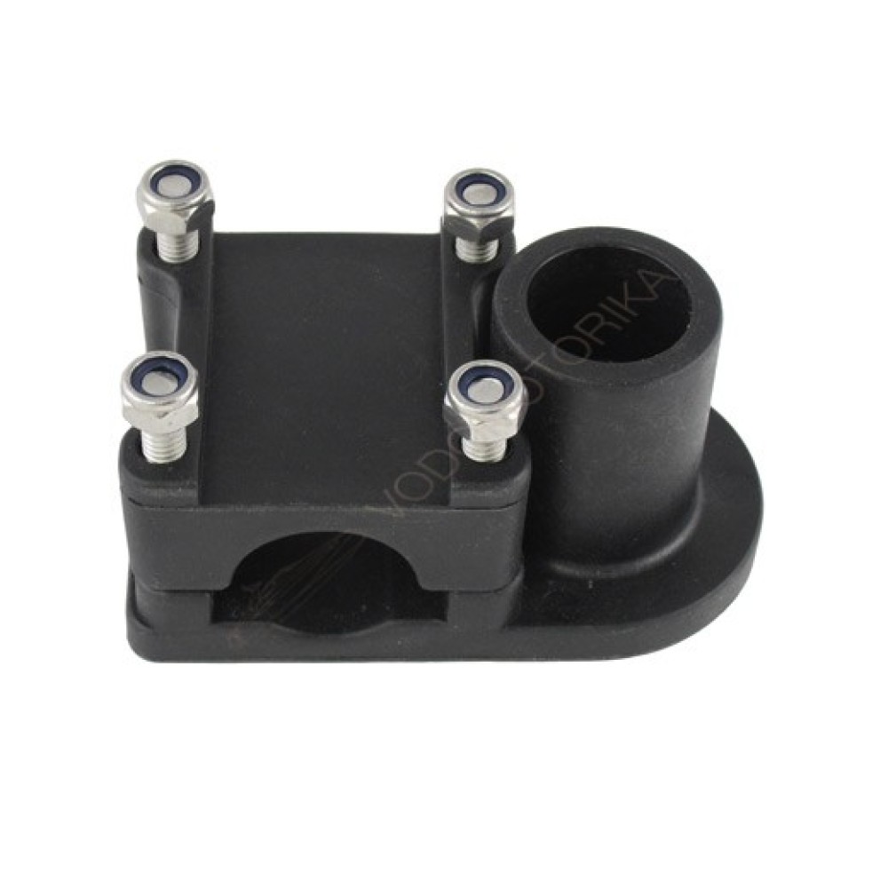 Крепление подставки под удочку на леер круглый/квадратный, черное CFMT104