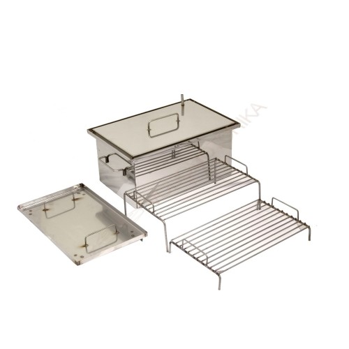 Коптильня Универсал 500х250х200 ( нержавейка aisi 430 - 1.5 мм ) с гидрозатвором