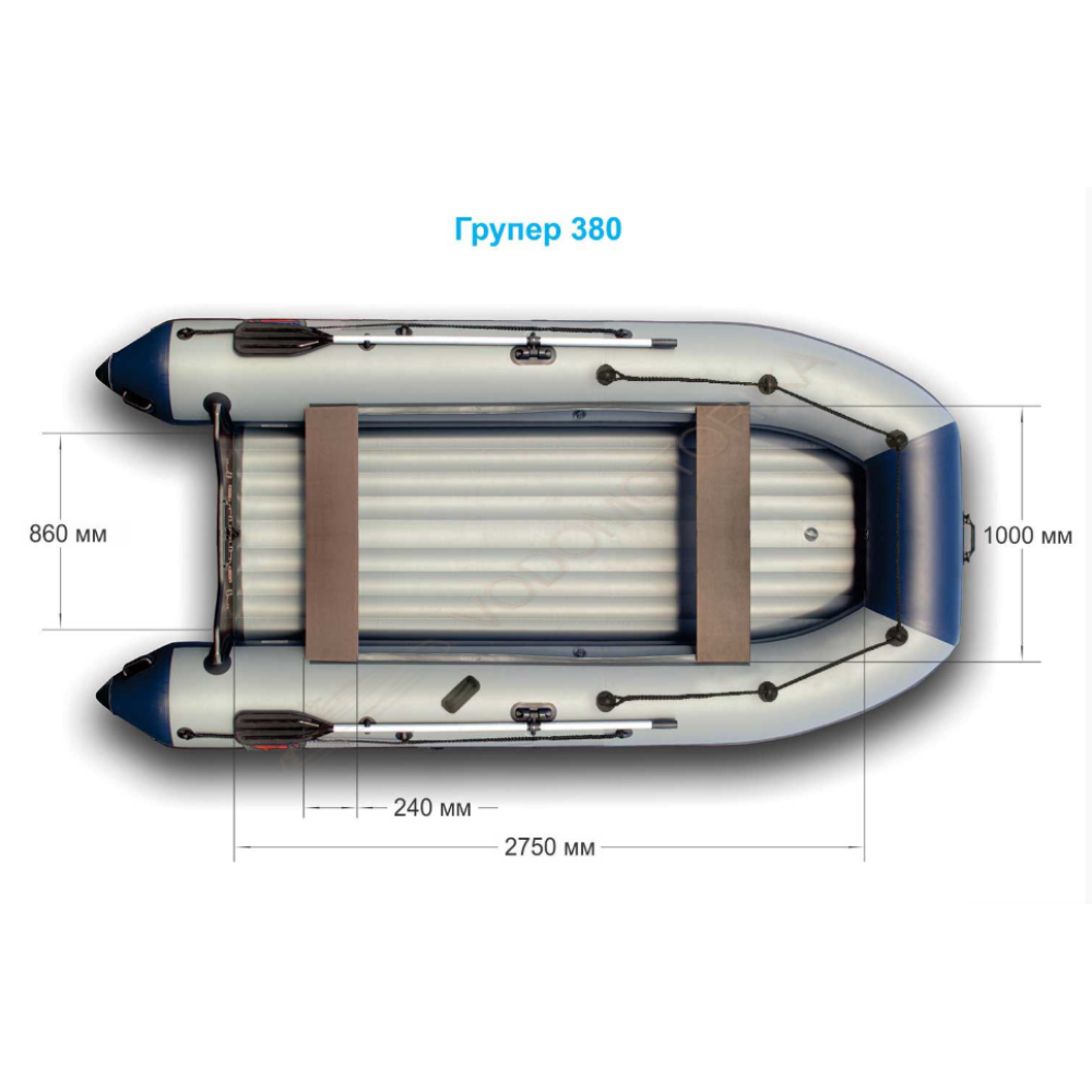 Надувная лодка Grouper 380