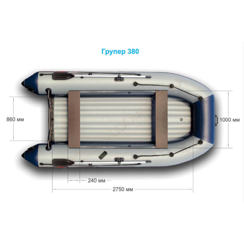 Надувная лодка Grouper 380
