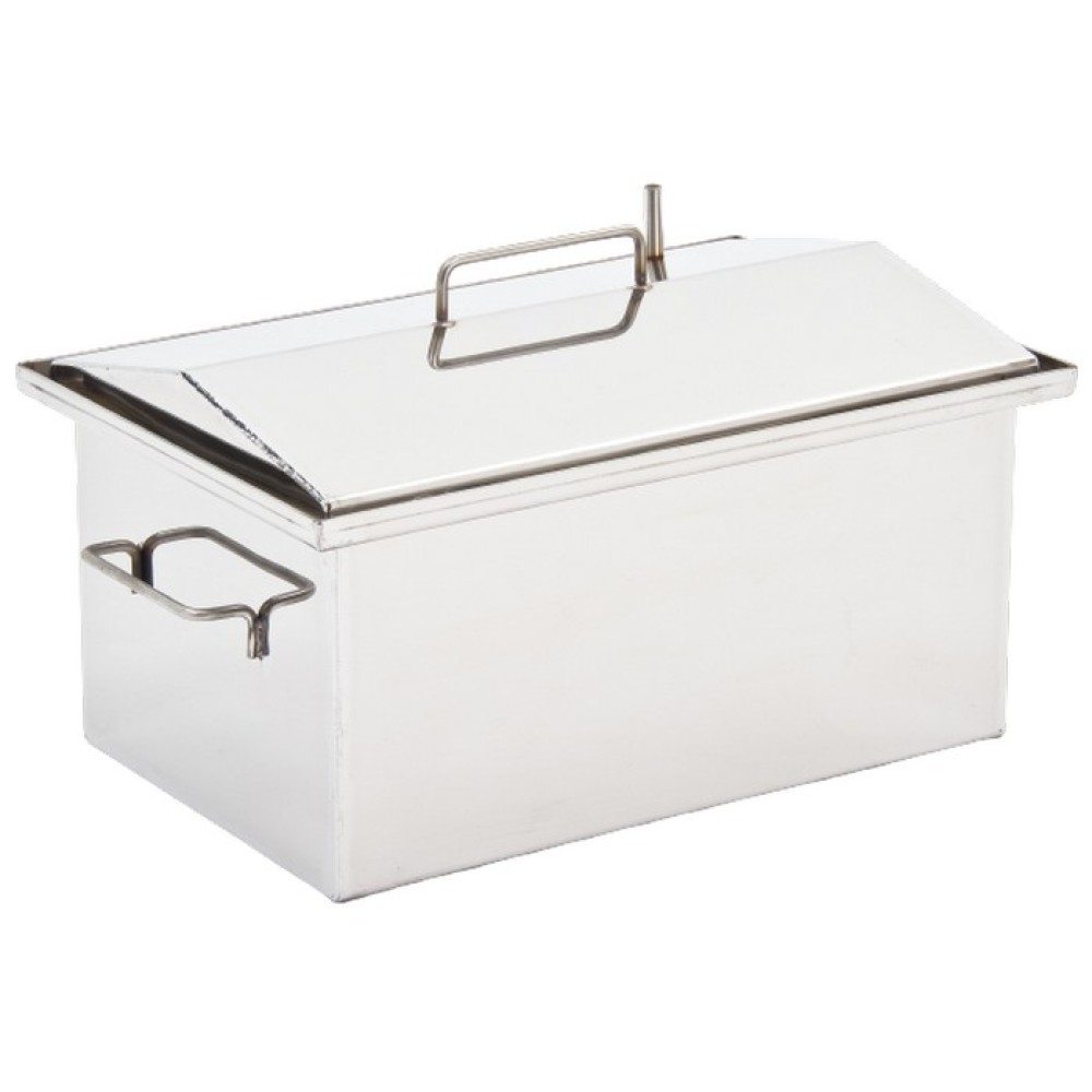 Коптильня Крышка домиком 500х300х250 ( нержавейка aisi 430 - 2 мм ) с гидрозатвором