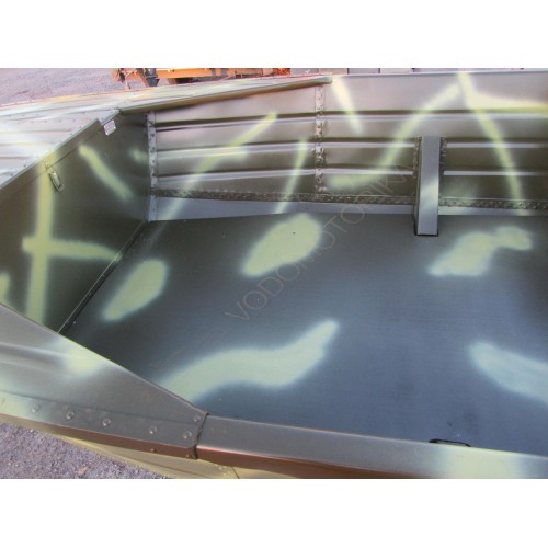 Алюминиевая моторно-гребная лодка Охотник 440Б