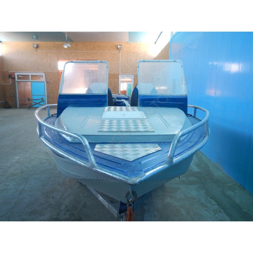 Алюминиевая моторно-гребная лодка Охотник 420К