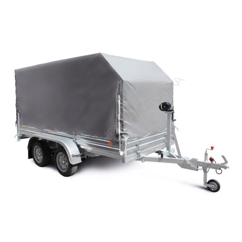 Тент с каркасом для прицепов МЗСА 817717.001-05, 817717.015-05 ( “OFF-ROAD” ) ( H=1335 мм, со скосом )