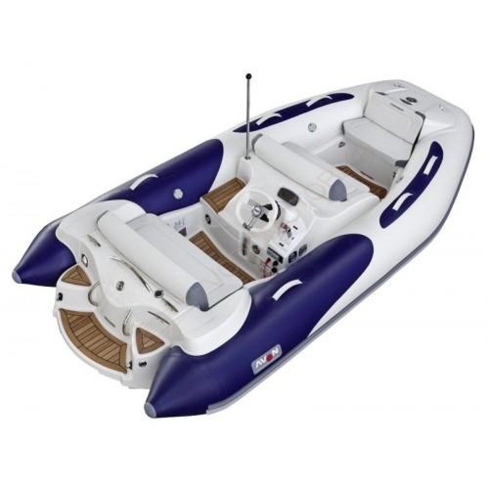 Лодка надувная AVON (ZODIAC) SeaSport Jet 330 ( бело-синяя )