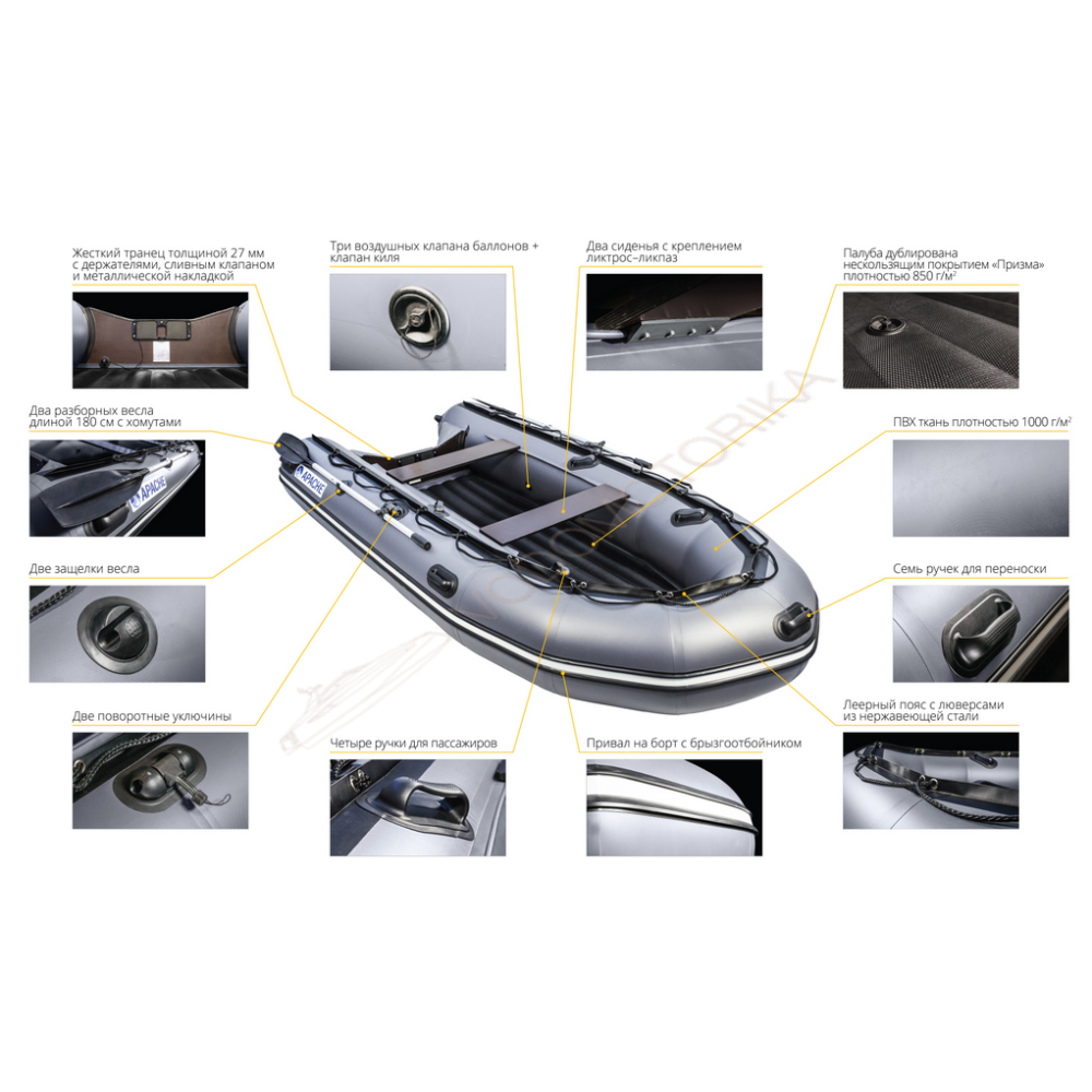 Надувная лодка Apache 3900 НДНД