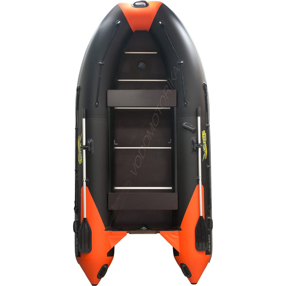 Лодка надувная Адмирал 340SL черно - оранжевый