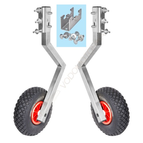 Колеса транцевые Горизонт BS-260ND (нержавейка, быстросъемные, под надувное дно)