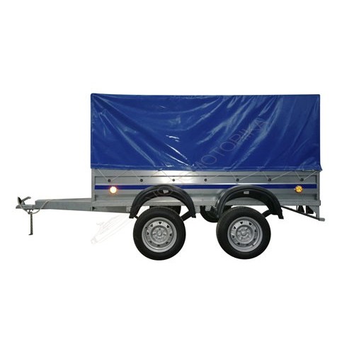 Прицеп Фаворит В 7135 2.56х1.57 низкий тент 0.3 м ( двухосный )