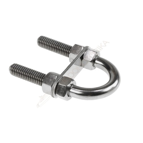 Рым-болт U-образный D13 мм, Lрез. 63.5 мм