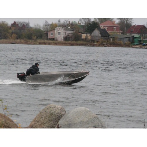 Алюминиевая моторно-гребная лодка СПЭВ Блик 40