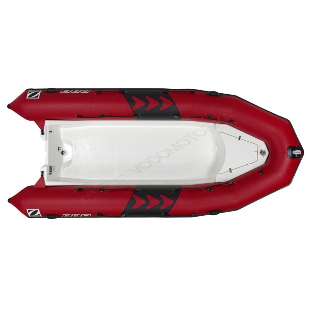 Надувная лодка ZODIAC PRO 500 TOURING PVC BLACK LIGHT GREY TUBE - WHITE HULL