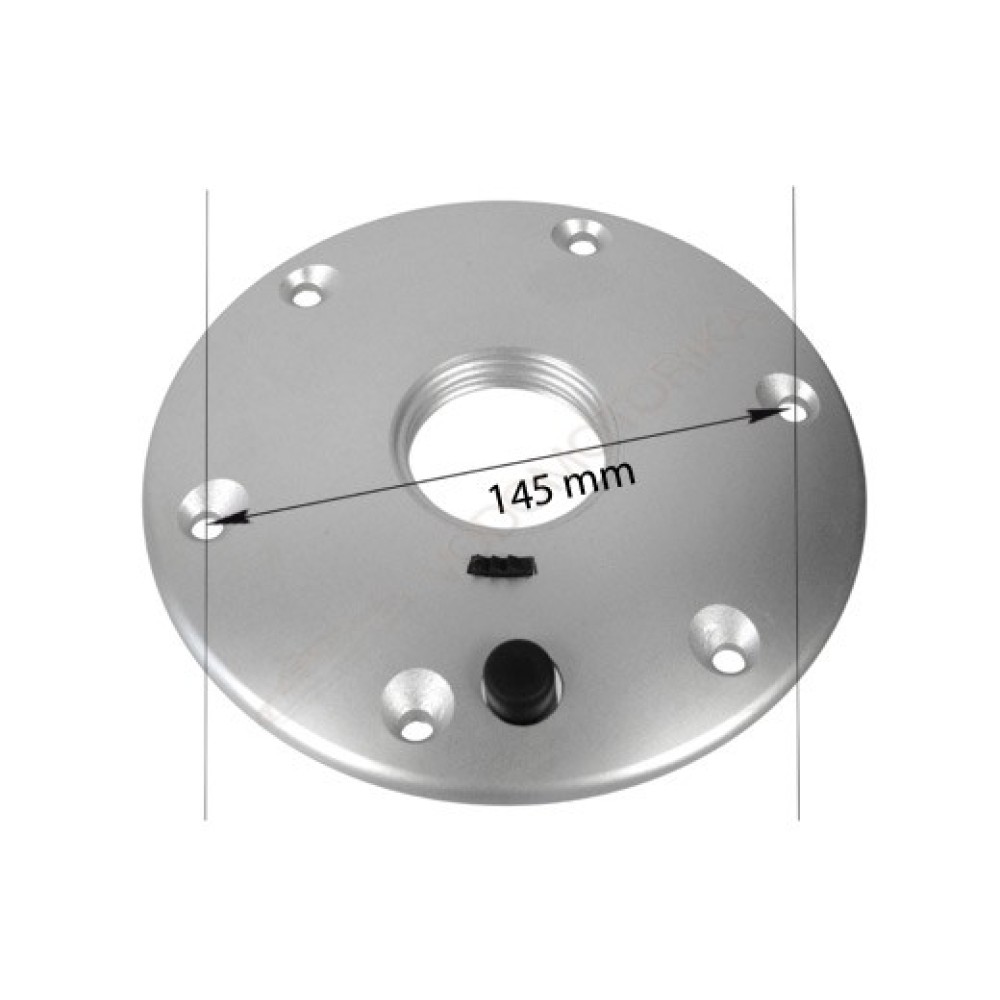 Стойка столешницы 675 мм вкручивается в основание, анодированный алюминий