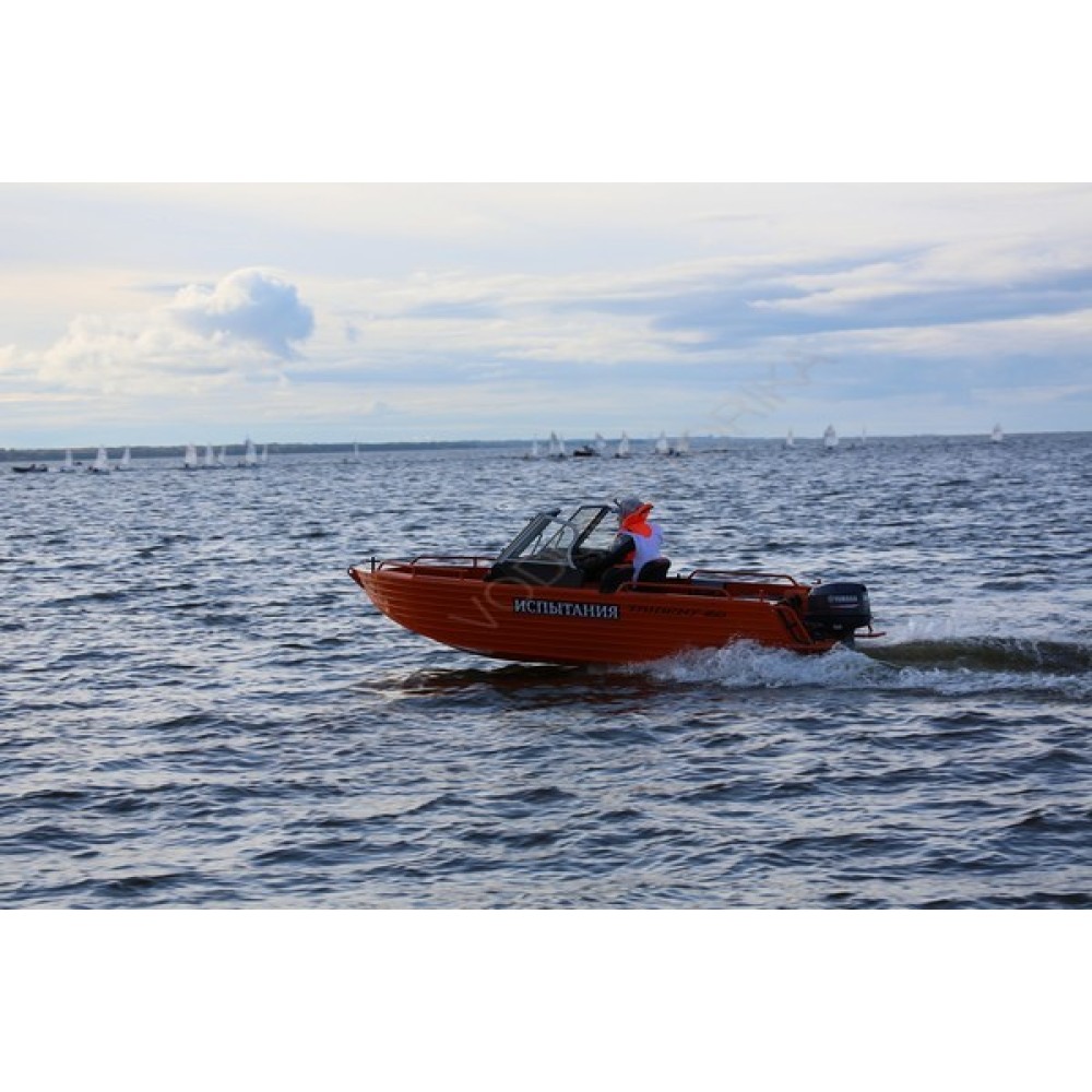 Алюминиевая лодка Trident 450 FISH