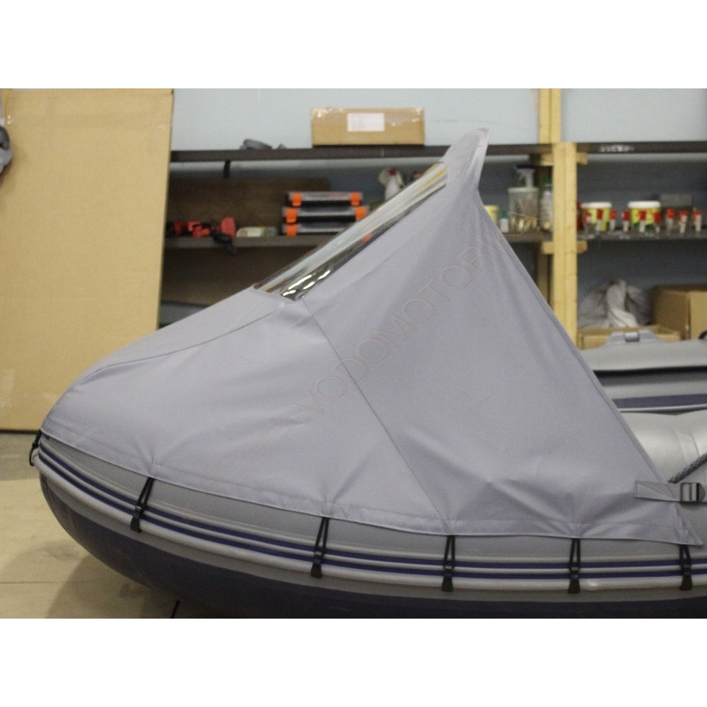 Носовой тент c окном для лодки ПВХ 410-440 см
