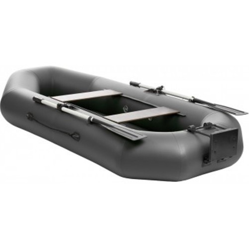 Лодка Тонар Шкипер А280НТ надувное дно, навесной транец (серый)