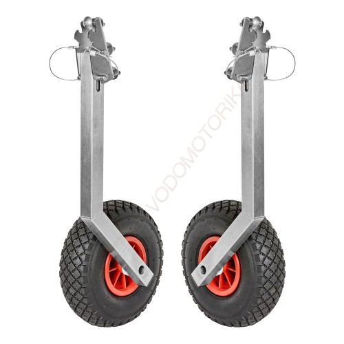 Колеса транцевые Горизонт OT-260 (нержавейка, универсальные - откидные)