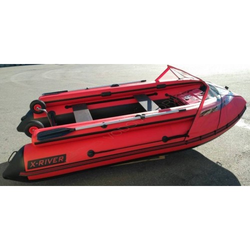 Надувная лодка X-River AGENT 390 НДНД с фальшбортом + тент
