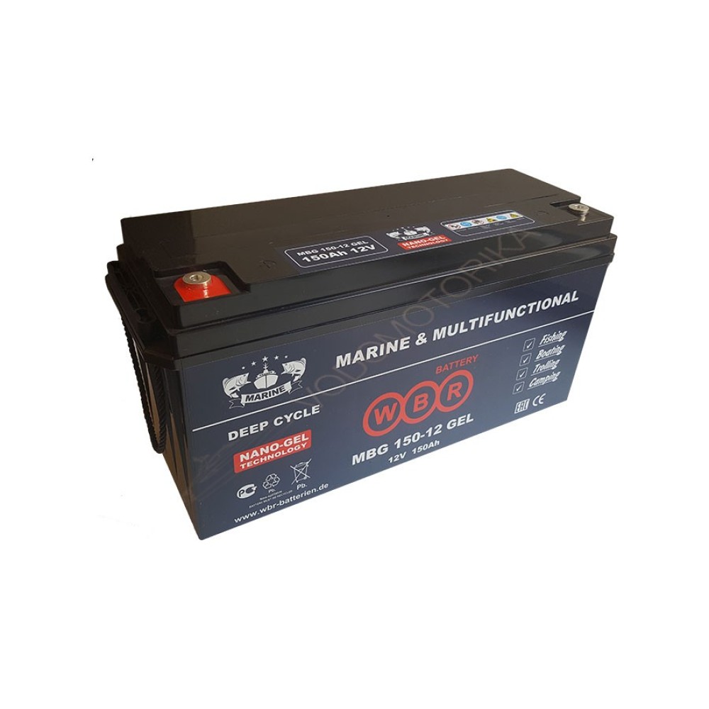 Cвинцово-кислотная аккумуляторная батарея WBR Marine MBG 150-12 GEL