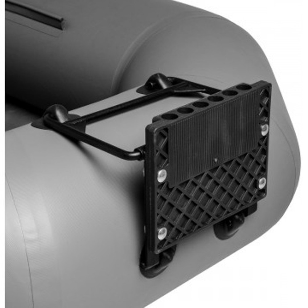 Лодка Тонар Шкипер А260нт навесной транец, надувное дно (серый)