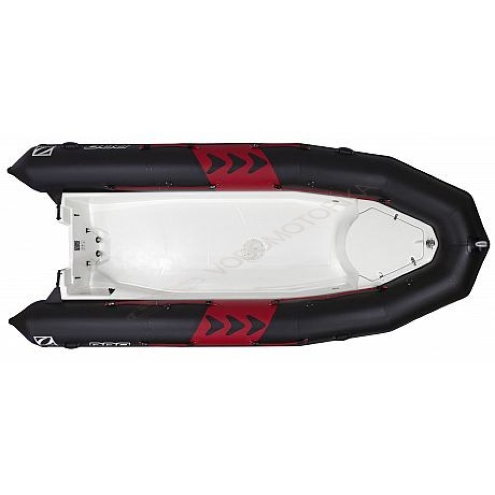 Лодка надувная ZODIAC PRO 420 ПВХ ( черно-белая )