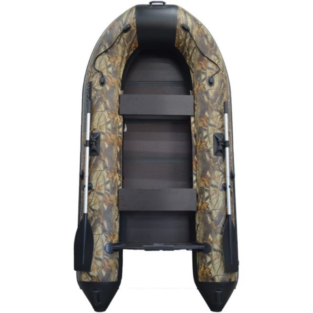 Надувная Лодка Муссон 2900 С Камуфляж лес чёрный