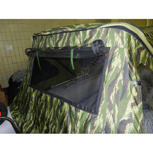 Тент ходовой на лодки Ротан 520, 520М зеленый камуфляж