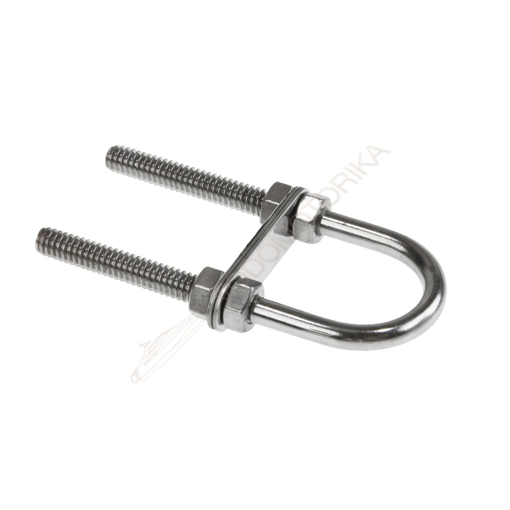 Рым-болт U-образный D6.3 мм, Lрез. 48 мм