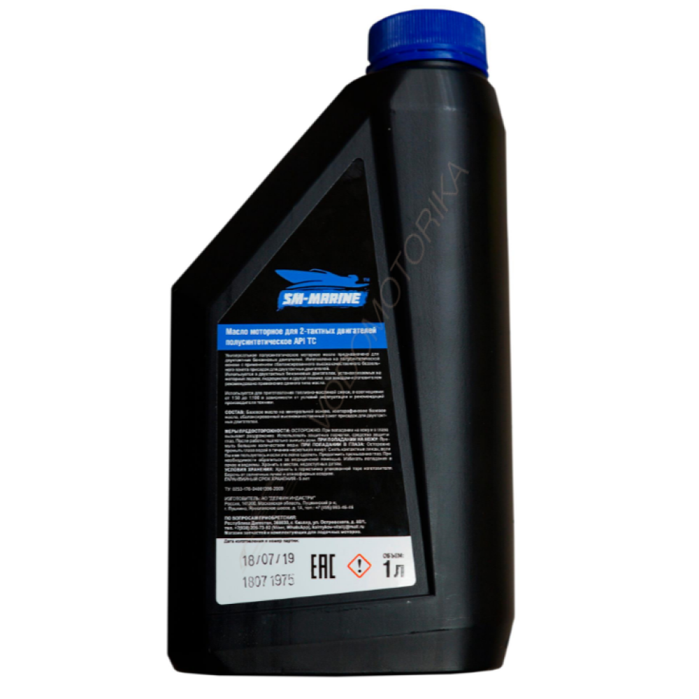 Масло для 2-х тактных двигателей SM-Marine API TC (1 л) полусинетика