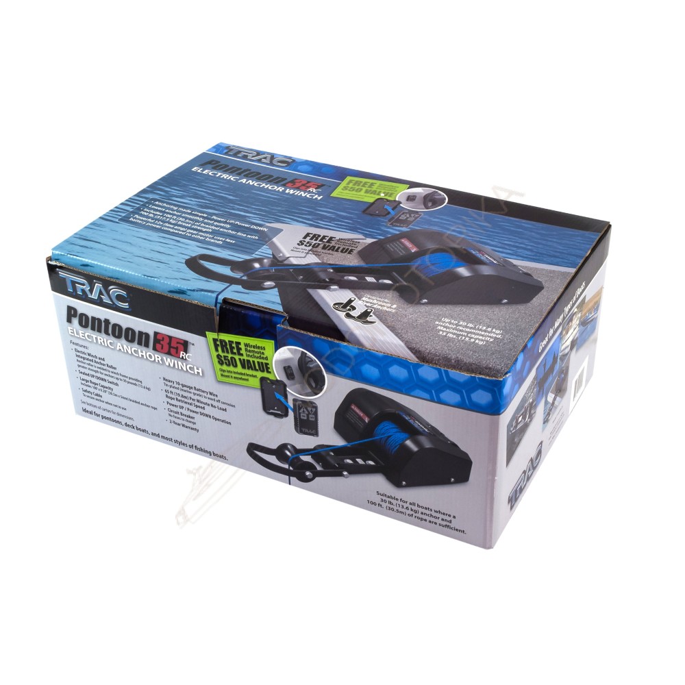 Лебедка якорная TRAC Pontoon 35 RC