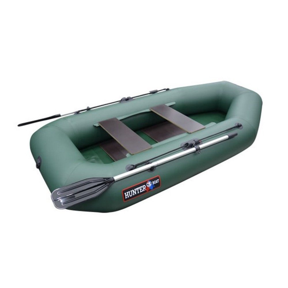 Гребная лодка ПВХ Хантер 250МЛ (зеленый)