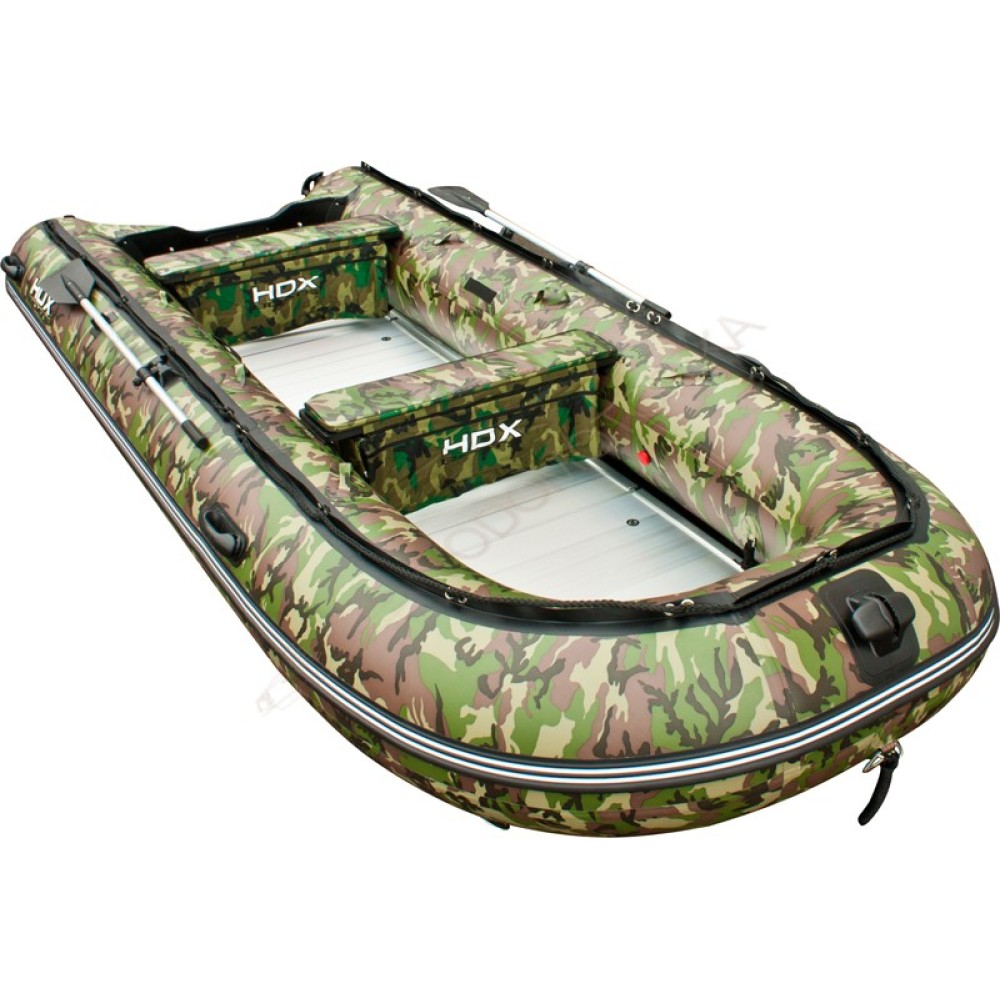 Лодка HDX OXYGEN 470 AL зеленый камуфляж