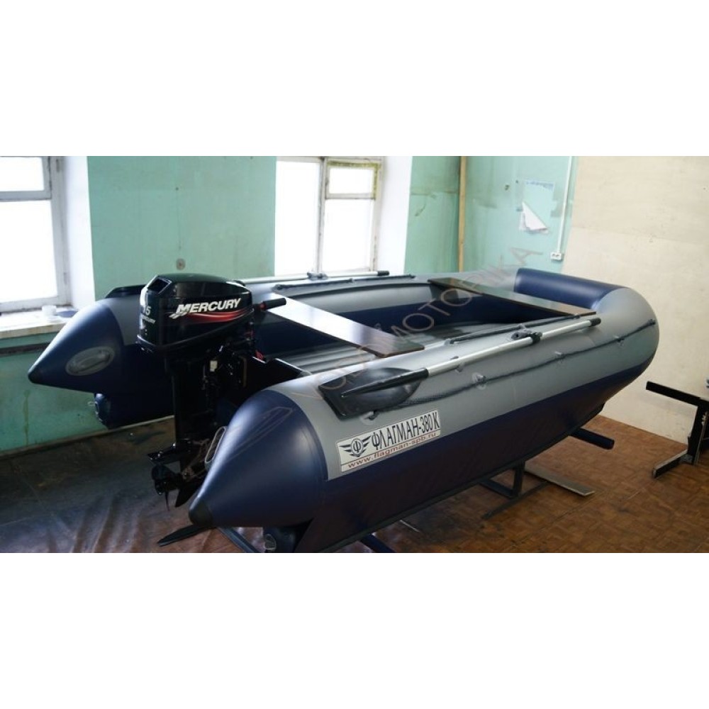 Надувной катамаран Флагман 380К (пиксельный камуфляж)