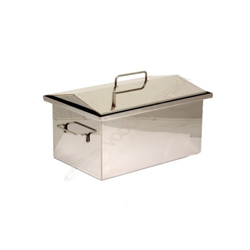 Коптильня Крышка домиком 500х250х250 ( нержавейка aisi 430 - 2 мм ) с гидрозатвором