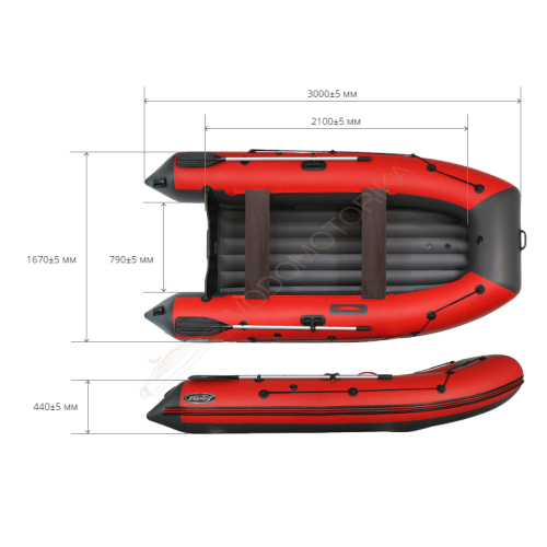 Лодка надувная REEF 300НД