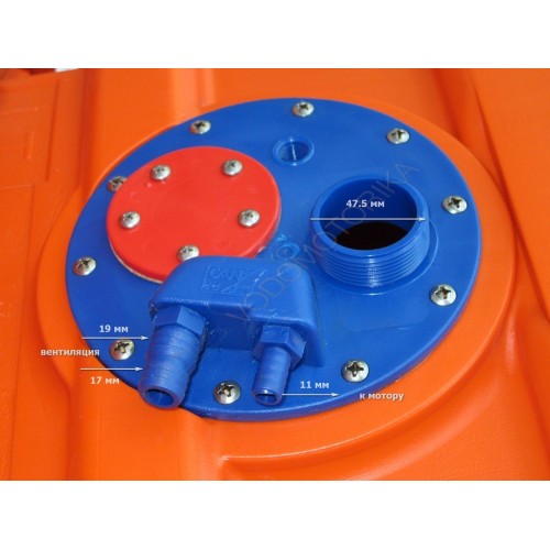 Бак топливный 140 л стационарный, 1,1х0,4х0,4 м