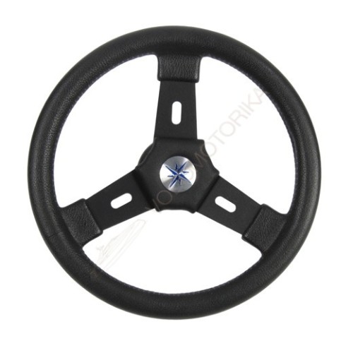 Рулевое колесо ELBA обод и спицы черные д. 320 мм Volanti Luisi