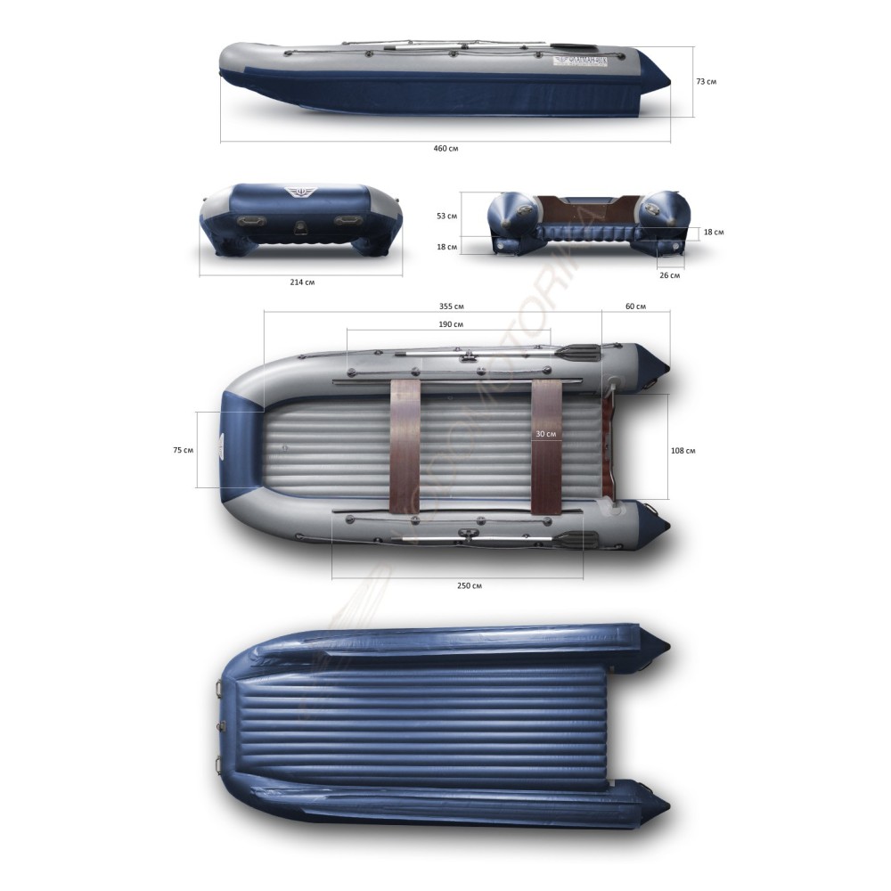 Надувной катамаран Флагман 460К