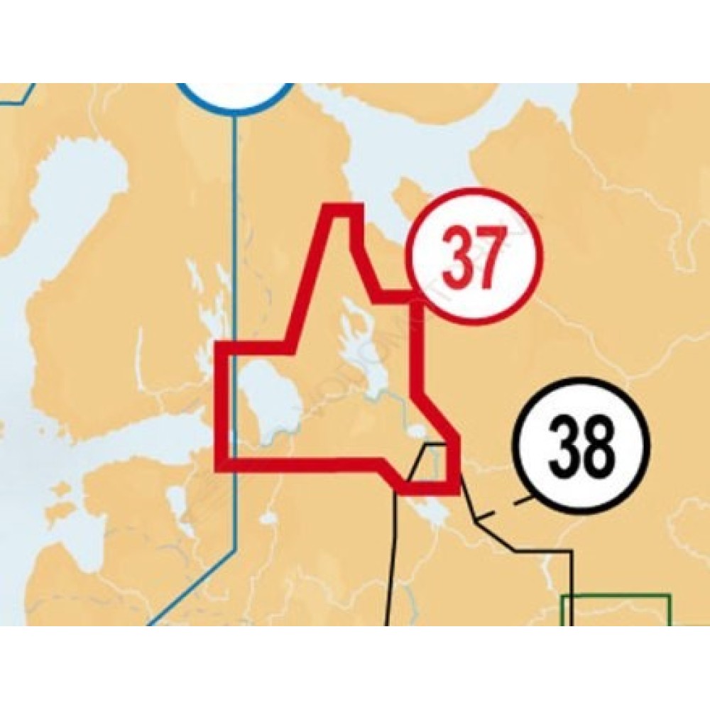 Карта Navionics Gold для эхолотов Humminbird 38XG/SD (Центр. регион)